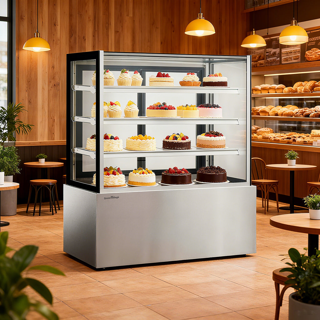 Cake Upright Showcase DG Series - Two Shelves (Straight)