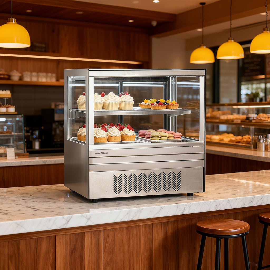 Cake Showcase DG-TZ Countertop Series - Straight (Two Shelves)