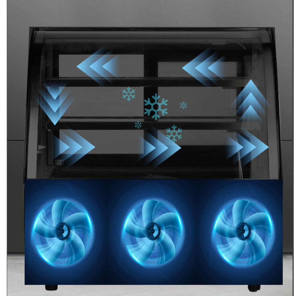 Cake Showcase DG-TZ Countertop Series - Straight (Two Shelves)