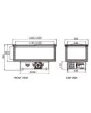 Island Freezer SD/SC Standard Static Cooling Series - Two Sliding Doors (Straight)