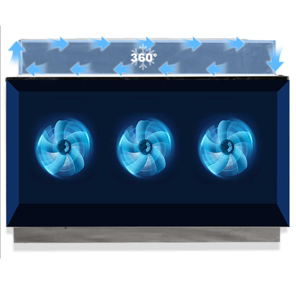 Cake Upright Showcase KDG-F Series - Open-Top (Straight)