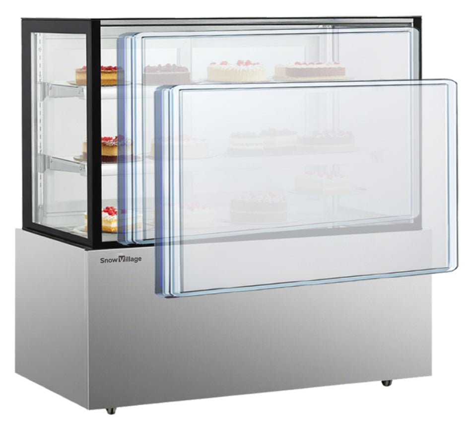 Cake Upright Showcase DG Series - Three Shelves (Straight)