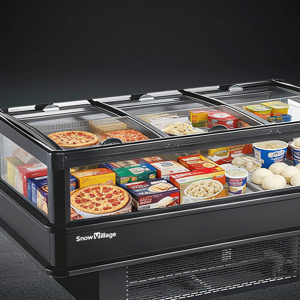 Island Freezer DG Ventilated Cooling Series - Three Sliding Doors