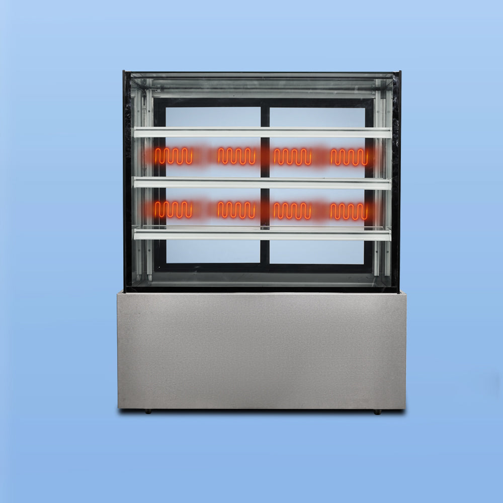 Cake Upright Showcase DG Series - Two Shelves (Straight)