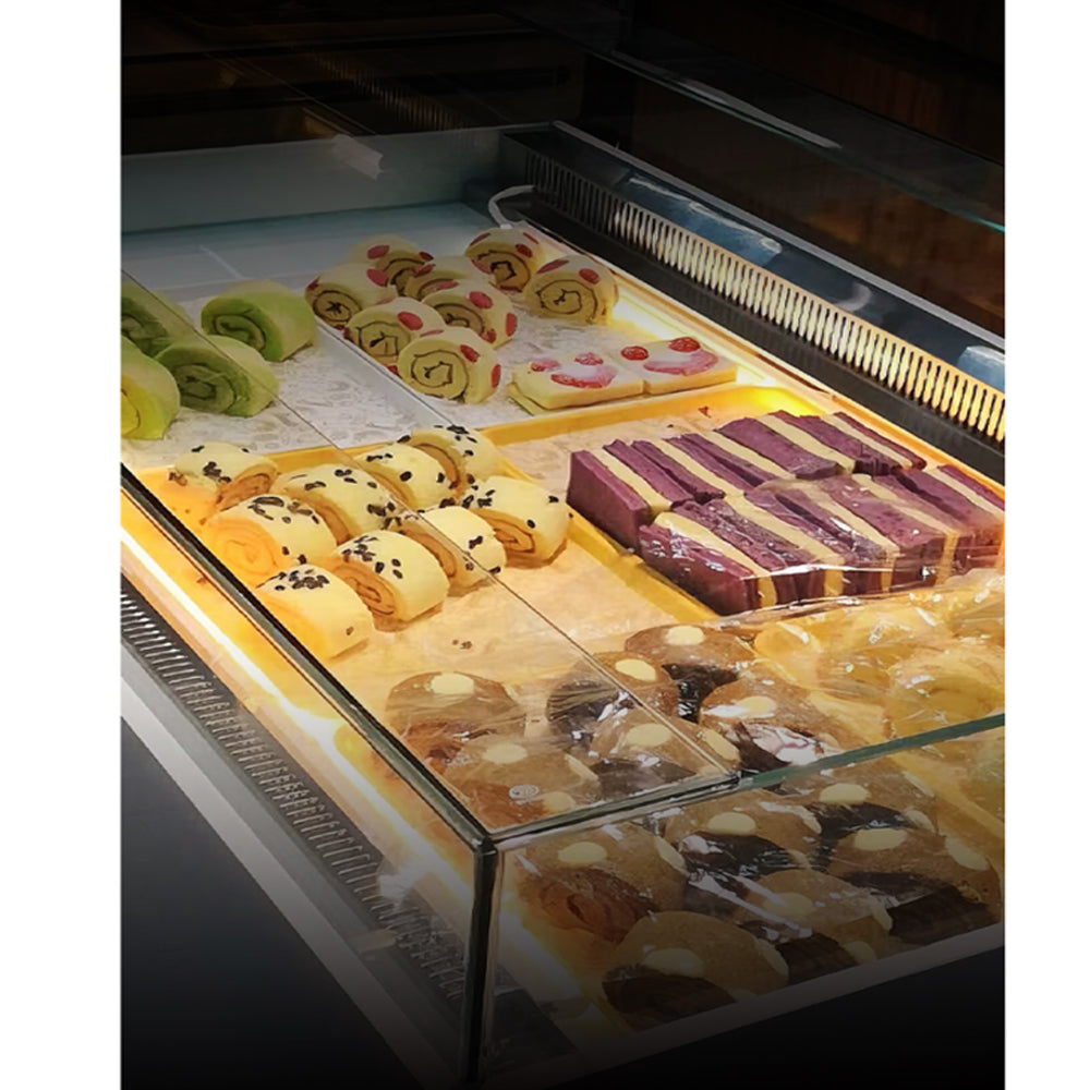 Cake Upright Showcase KDG-F Series - Open-Top (Straight)