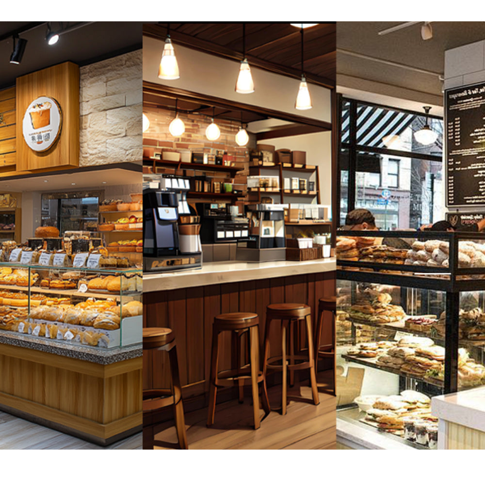 Cake Showcase DG-TY Countertop Series - Curved (Two Shelves)