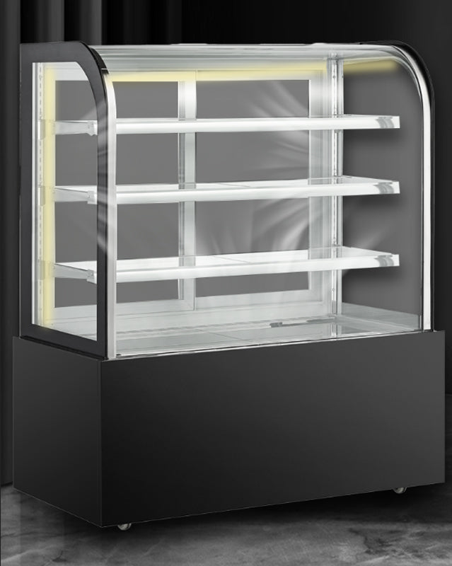 Cake Upright Showcase DG Series - Three Shelves (Curved)