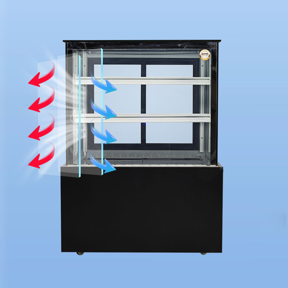 Cake Upright Showcase DG Series - Three Shelves (Straight)