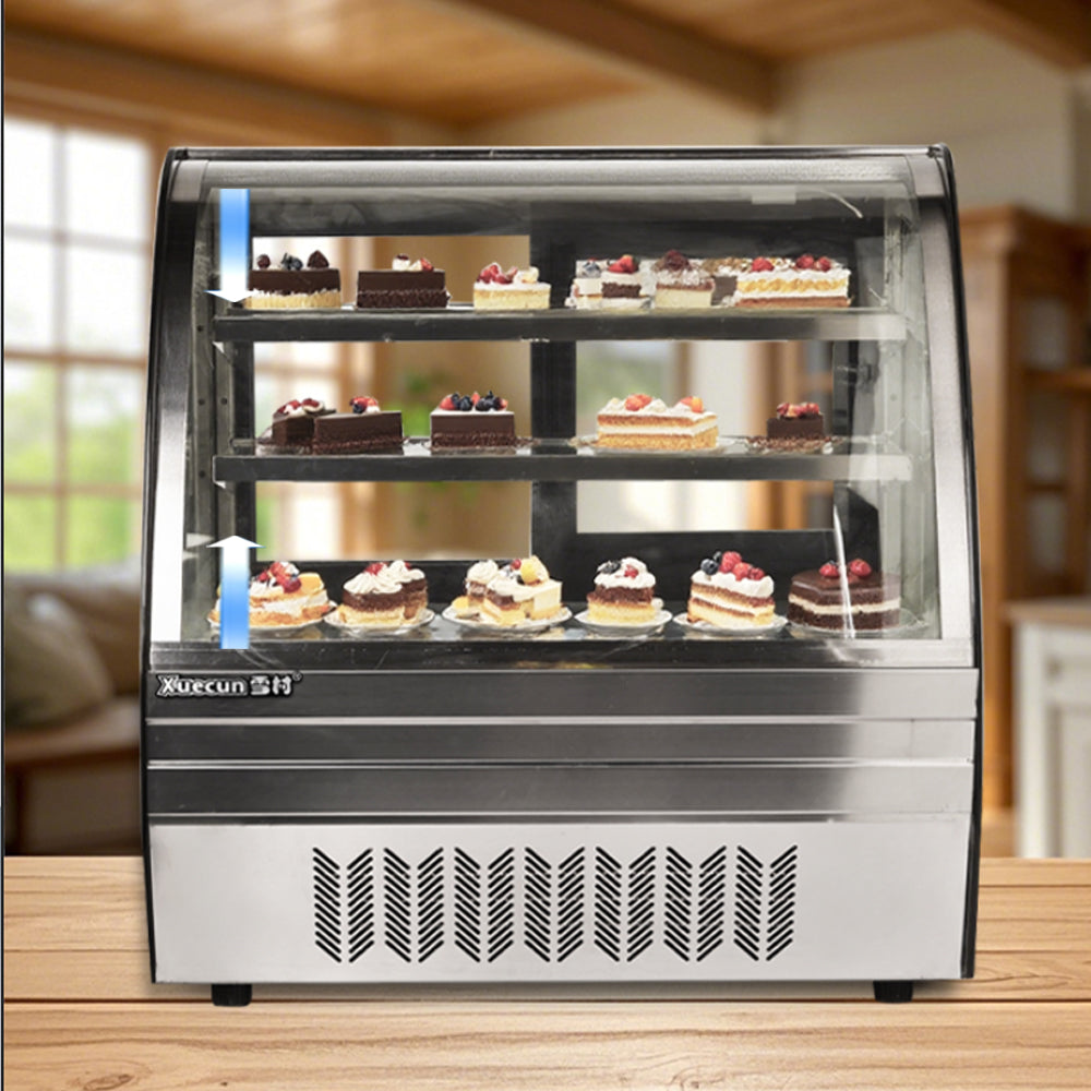 Cake Showcase DG-TY Countertop Series - Curved (Two Shelves)
