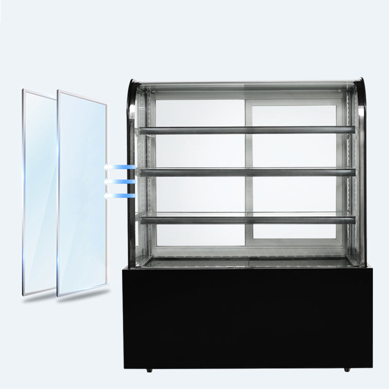 Cake Upright Showcase DG Series - Three Shelves (Curved)