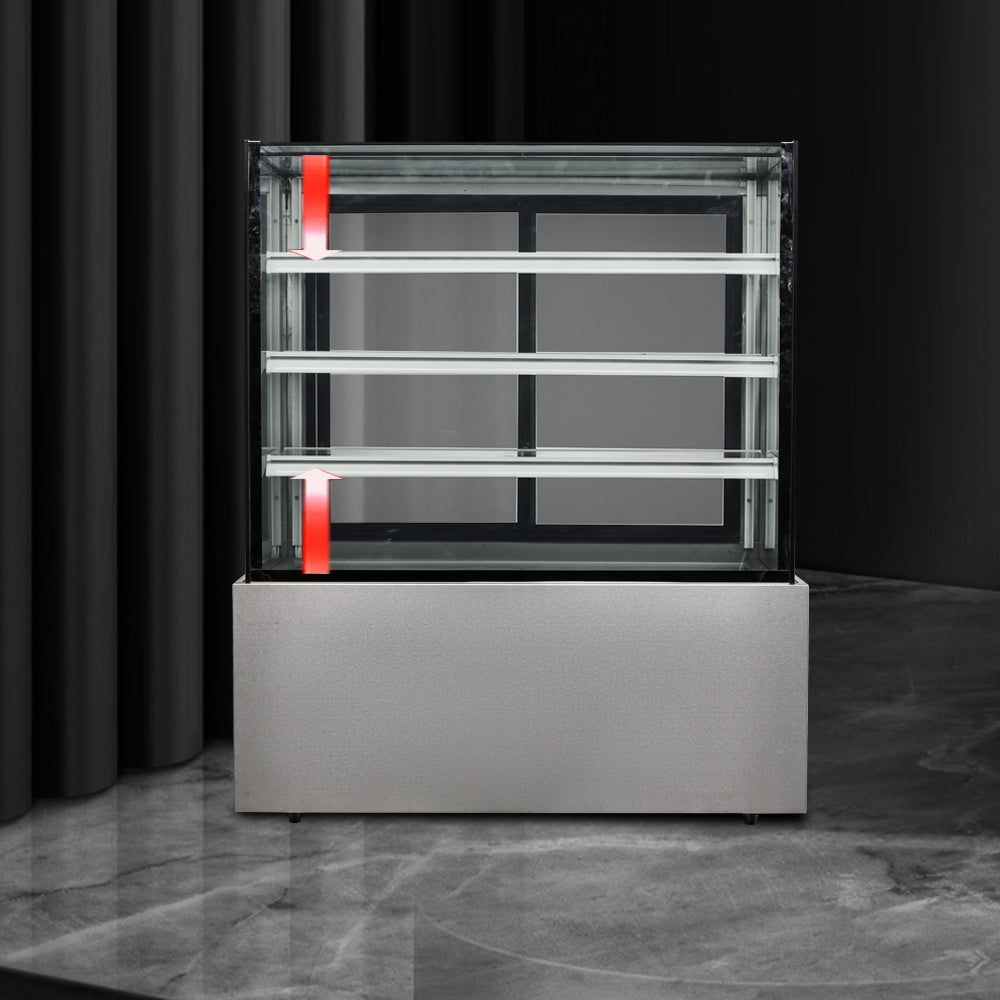 Cake Upright Showcase DG Series - Two Shelves (Straight)