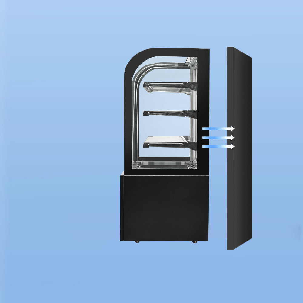 Cake Upright Showcase DG Series - Three Shelves (Curved)