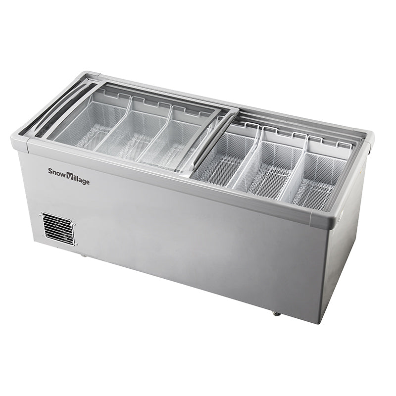 Island Freezer SD/SC Static Cooling Series - Two Sliding Doors (Straight)