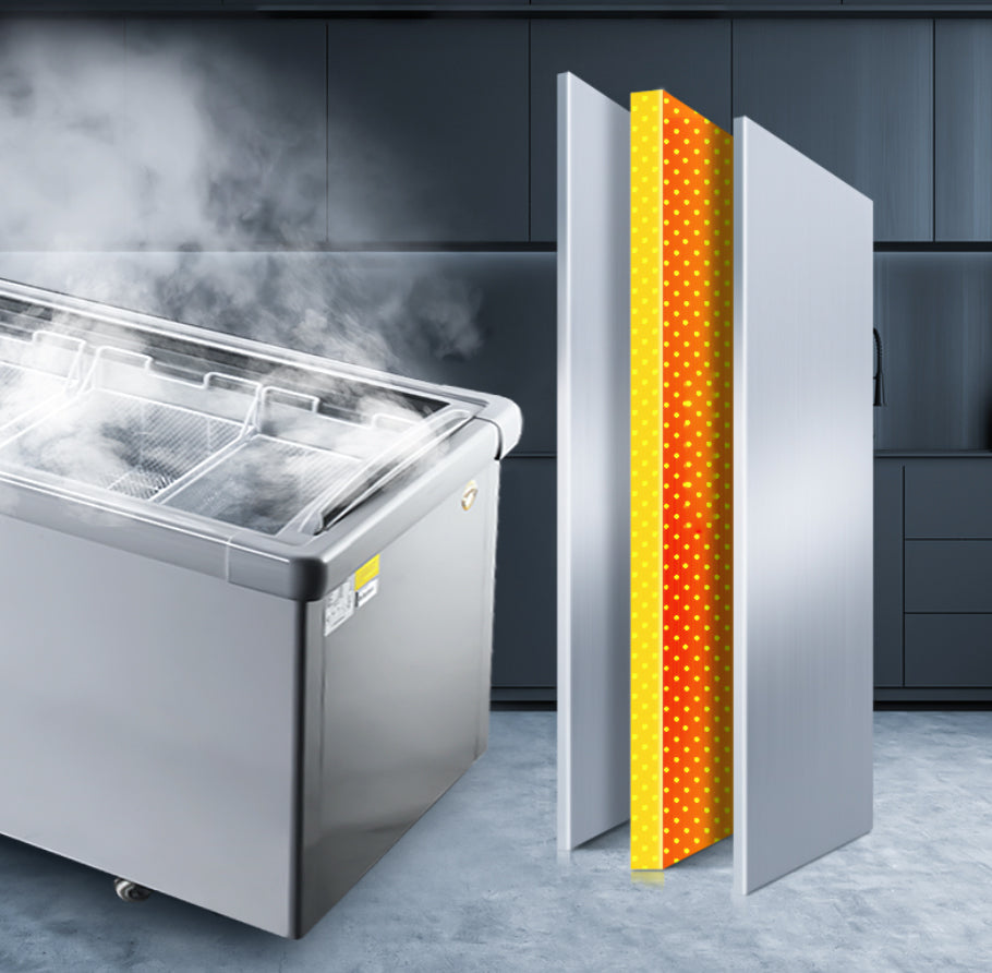 Island Freezer SD/SC Static Cooling Series - Two Sliding Doors (Straight)