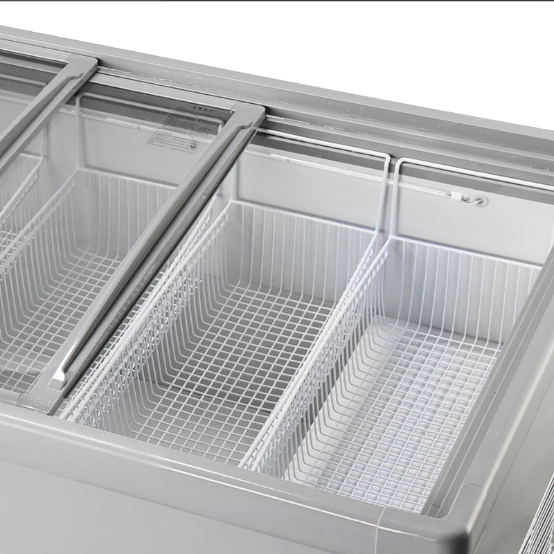 Island Freezer SD/SC Static Cooling Series - Two Sliding Doors (Straight)