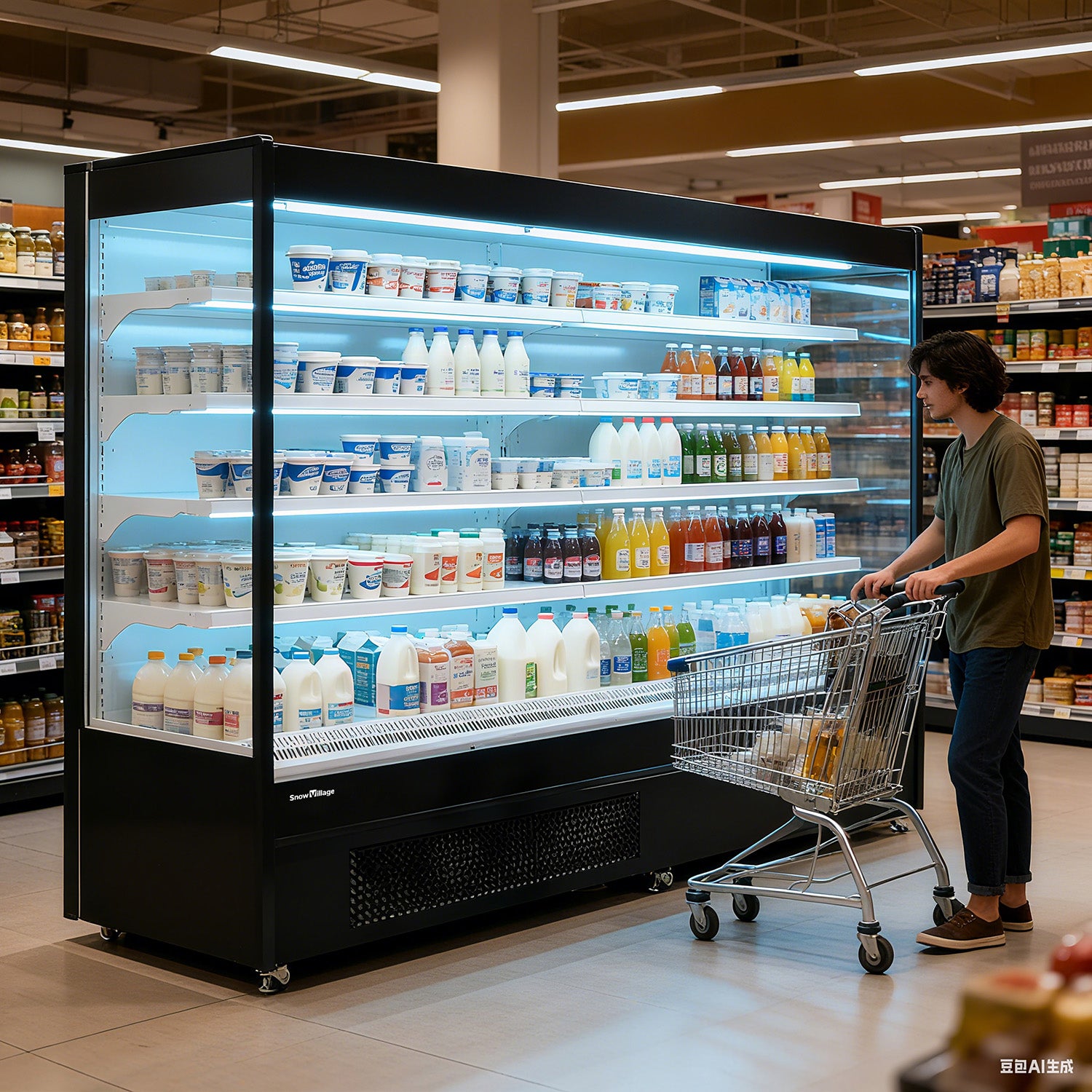 Supermarket Freezer XC-ZL C-Store Air Curtain Chiller Series - Plug-In Type