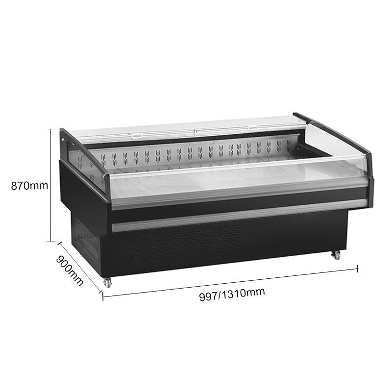Horizontal Open-Top XC-ZXR Standard Refrigerator Ventilated Cooling Series - Plug-In/Remote