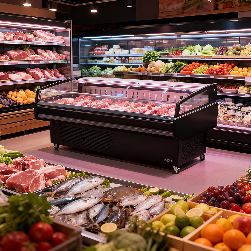 Horizontal Open-Top XC-ZXR Standard Refrigerator Ventilated Cooling Series - Plug-In/Remote