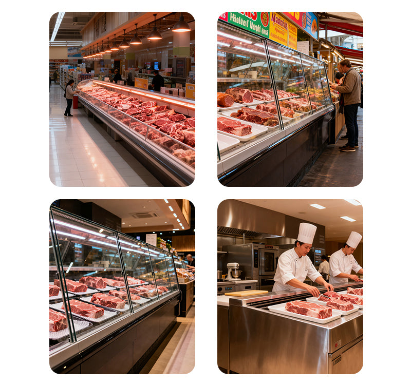 Horizontal Open-Top XC-ZXR Standard Refrigerator Ventilated Cooling Series - Plug-In/Remote