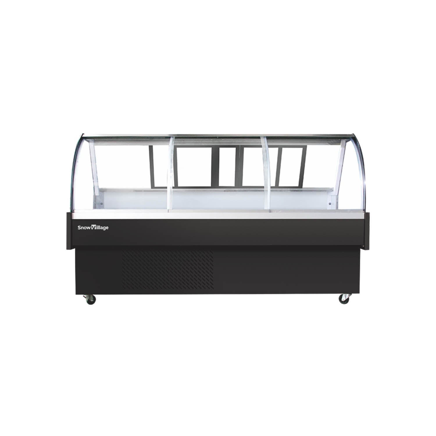 Horizontal Open-Top XC-XR Refrigerator Static Cooling Series - Curved Type (Front/Rear Sliding Door)