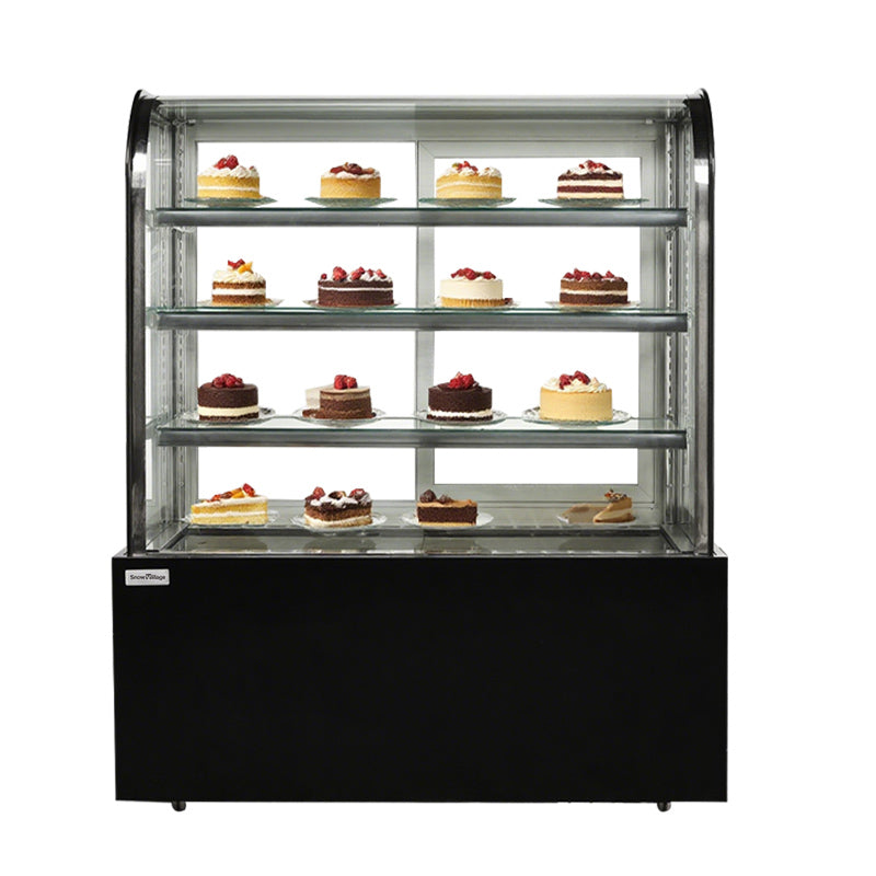 Cake Upright Showcase DG Series - Three Shelves (Curved)