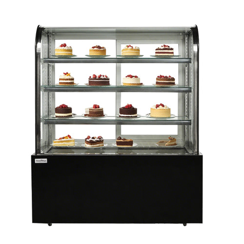 Cake Upright Showcase DG Series - Three Shelves (Curved)