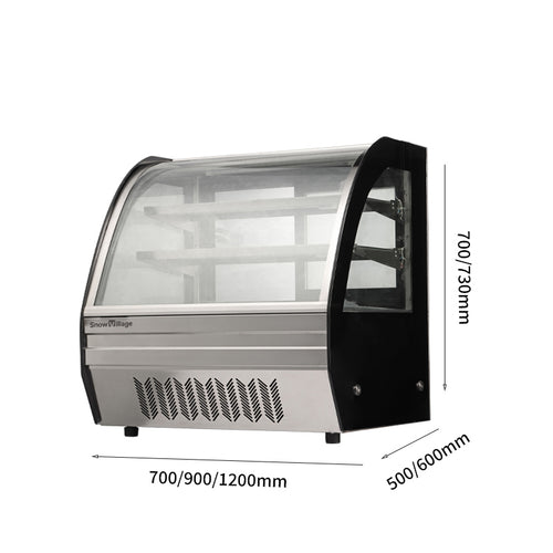 Cake Showcase DG-TY Countertop Series - Curved (Two Shelves)