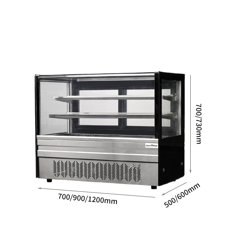 Cake Showcase DG-TZ Countertop Series - Straight (Two Shelves)