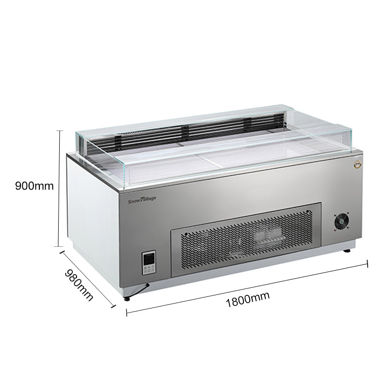 Cake Upright Showcase KDG-F Series - Open-Top (Straight)