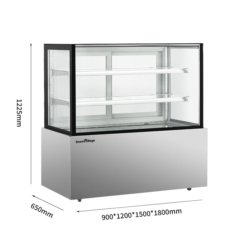Cake Upright Showcase DG Series - Three Shelves (Straight)